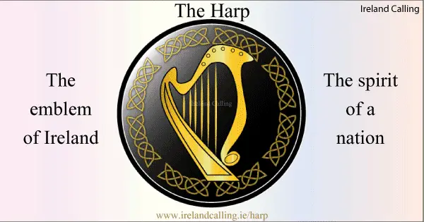 Celtic Harp-en av eldste instrumenter I verden Bilde opphavsrett Irland Ringer