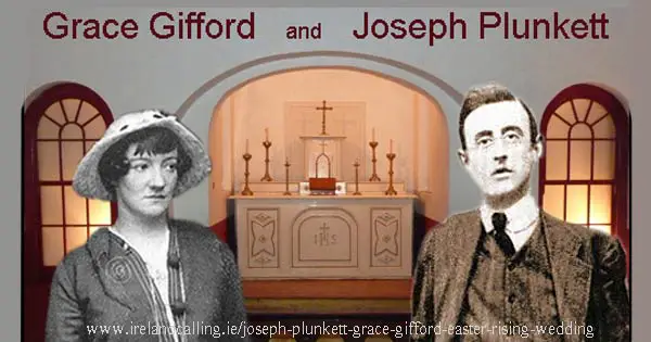 Grace Gifford and Joseph Plunkett. Image copyright Ireland Calling