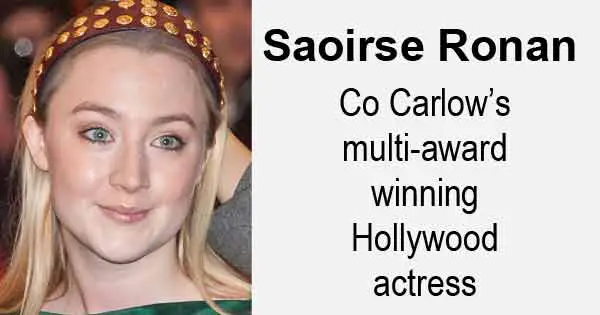 Saoirse Ronan - Co Carlow’s multi-award winning Hollywood actress. Photo copyright Siebbi cc3