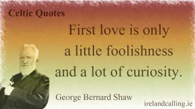 George Bernard Shaw quote. Image copyright Ireland Calling