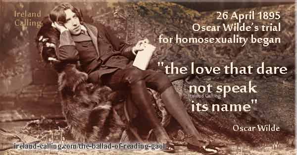 Oscar Wilde quote. The love that dare not speak its name. Image-copyright-Ireland-Calling