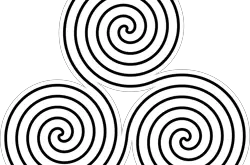 Triskele - Celtic symbol. Image copyright - Ireland CallingTriple spiral symbol