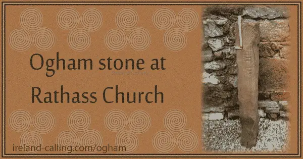 Ogham Stone. Photo copyright Terry Jaqian CC3. Image copyright Ireland Calling