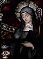 Portrait of St Brigid - Ireland's foremost female saint.