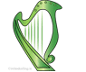 Celtic symbols, harp copyright Ireland Calling