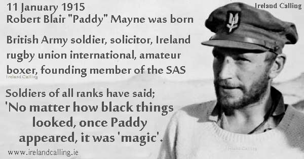 Lieutenant-Colonel-Lieutenant Colonel Robert Blair Paddy Mayne Image copyright Ireland Calling