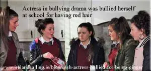 Jasmine Brady bullied for red hair