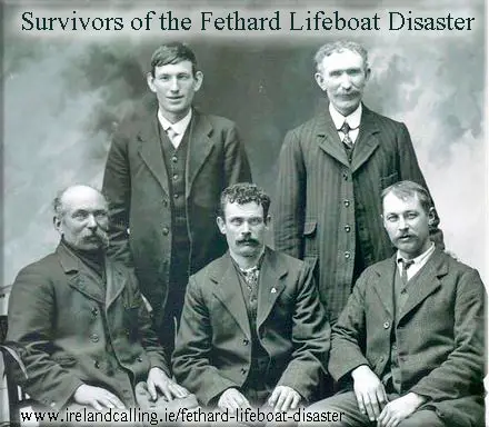 Five survivors of the Fethard Lifeboat Disaster