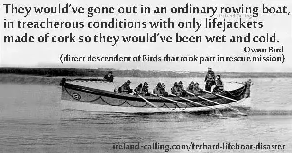 Helen Blake lifeboat Fethard Disaster Image Ireland Calling