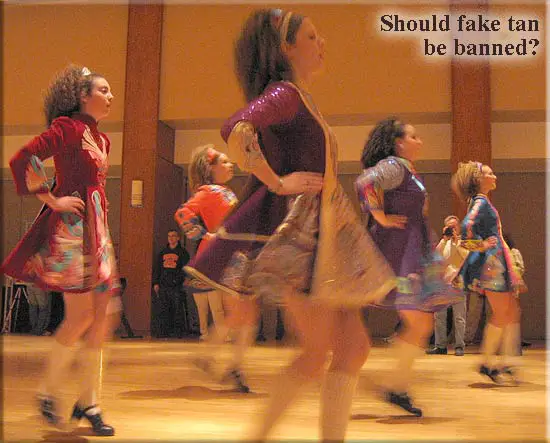 Fake tan ban for Irish dancers