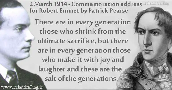 Patrick Pearse commemorative speech for Emmet