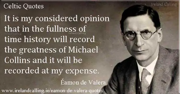Eamon_de_Valera-It-is-my-considered Image copyright Ireland Calling
