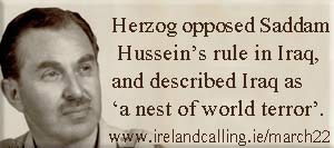 Chaim Herzog quote on Iraq