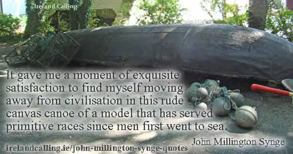 John Millington Synge quote.  Image copyright Ireland Calling