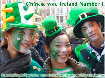 Ireland voted China's favourite holiday destination. Image Copyright - Ireland Calling
