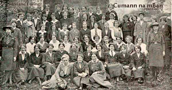Cumann na mBan, a women’s paramilitary group to support the Irish Republican Brotherhood Image Ireland Calling