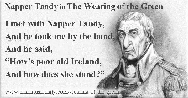 James_Napper_Tandy Wearing of the Green - Graphic copyright Ireland Calling