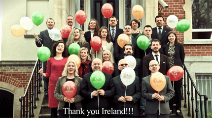 Polish Embassy thank the Irish people