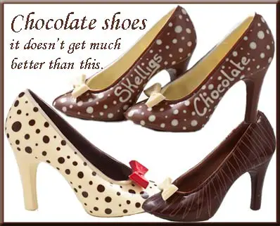 Skelligs chocolate shoes