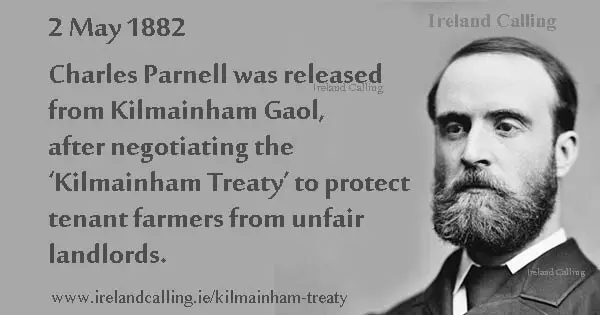 Charles Parnell released from Kilmainham Gaol-Image copyright Ireland Calling
