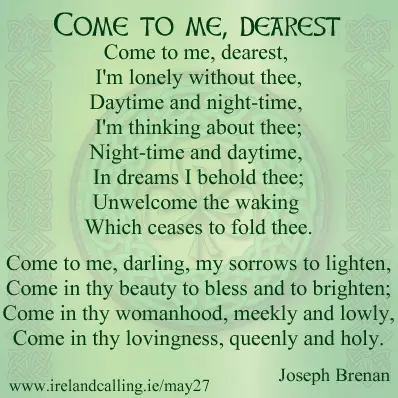 Joseph Brenan Come to me Dearest