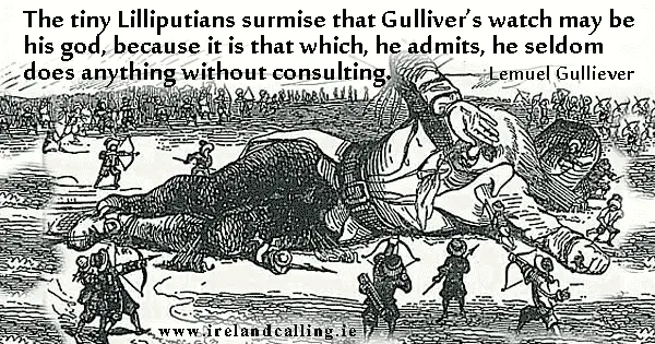 Lemuel Gulliver from Gulliver's Tavels by Jonathan Swift Image Ireland Calling