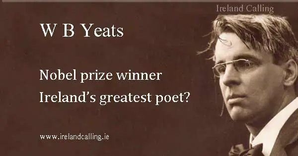 WB Yeats Noble prize winner