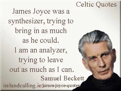 Beckett talking about James Joyce. Image Copyright Ireland Calling