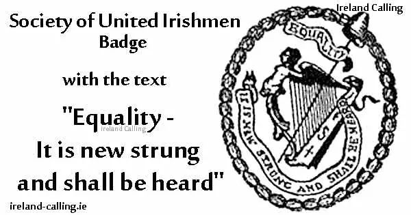 United Irish Symbol. Equality - It is new strung and shall be heard. Image Ireland Calling