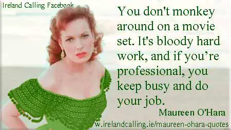 Top Maureen O'Hara quotes. Image copyright Ireland Calling