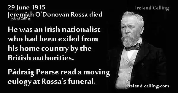 O Donavan-Rossa Image copyright Ireland Calling