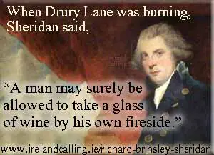 Sheridan calm as Drury Lane burns