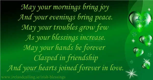 Blessing_May your mornings bring joy Image copyright Ireland Calling