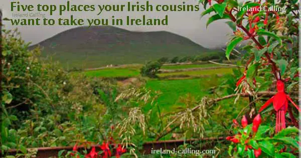 Top five places in Ireland. Image copyright Ireland Calling