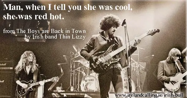 Irish Bull. Thin Lizzy. Man, when I tell you she was cool, she was red hot. Photo copyright Harry Potts CC2