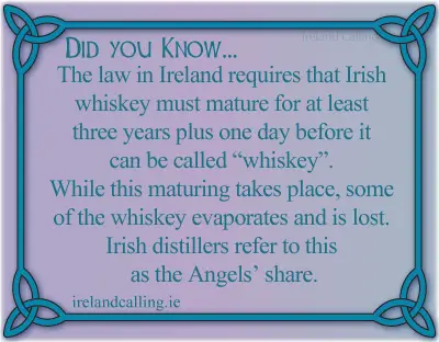 Fact about whiskey in Ireland. Image Copyright- Ireland Calling