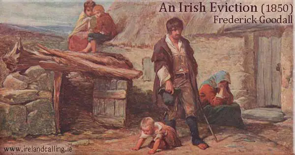 An Irish Eviction(1850) by Frederick Goodall
