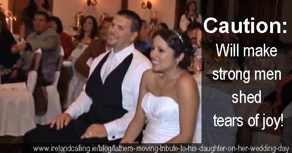 Father’s moving tribute to his daughter on her wedding day
