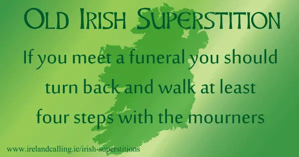 Meeting a funeral Image copyright Ireland Calling