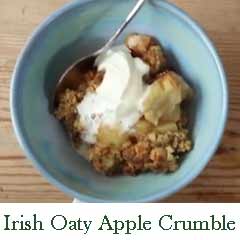 Irish oaty apple crumble recipe