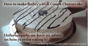Baileys Irish Cream Cheesecake. Image copyright Ireland Calling