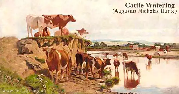 Augustus Nicholas Burke Cattle Watering