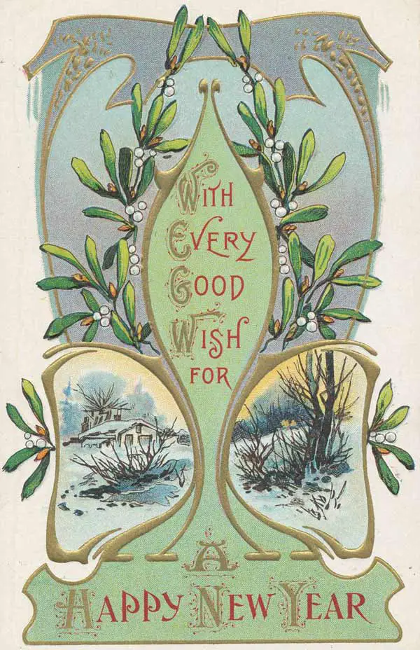 Mistletoe Postcard. Image copyright Ireland Calling