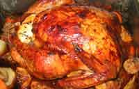 Roast turkey. Photo copyright Thekohser CC3