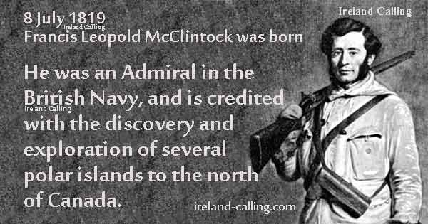 7_8_1819-born-Francis_McClintock Image copyright Ireland Calling