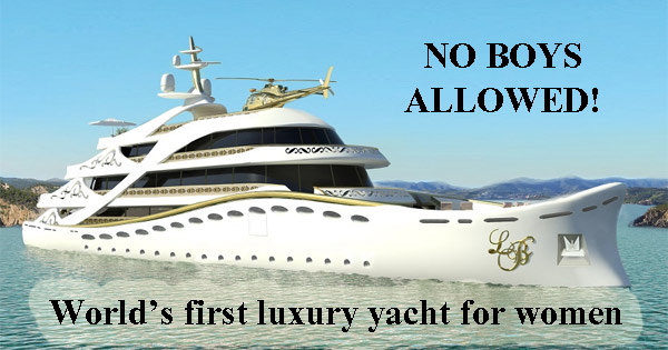 What a beauty! World’s first luxury yacht for women
