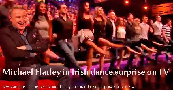 Michael Flatley in Irish dance surprise on TV