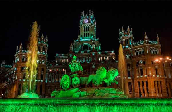 Cibeles Fountain and Palace, Madrid, Spain