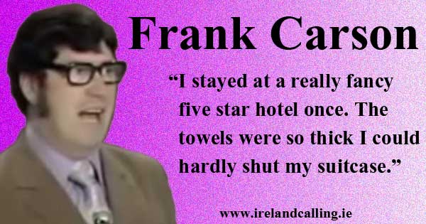 Frank Carson. Image copyright Ireland Calling
