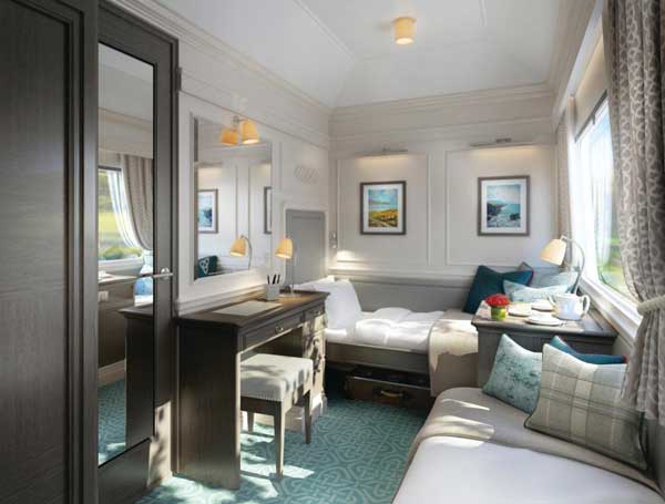 Luxury locomotive tours - a whole new way to visit Ireland. Sleeping cabin